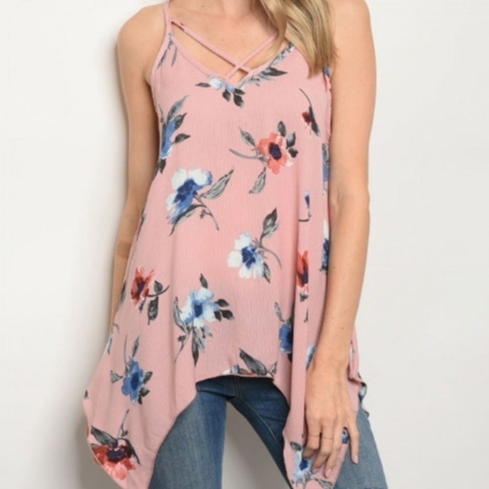 Mauve Floral Top